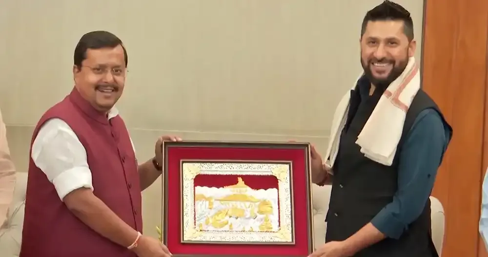 रास्वपा सभापति लामिछाने र भाजपाका राष्ट्रिय अध्यक्ष नवीनसँग भेटवार्ता